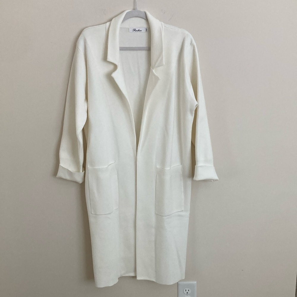 Prinbara Off White Coat New Without Tag